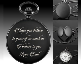 Christmas Gift Personalised Pocket Watch, Best Watch Gifts Ideas, Christmas Gifts For Men, Christmas Gift Pocket Watch, To My Son Noel Gift