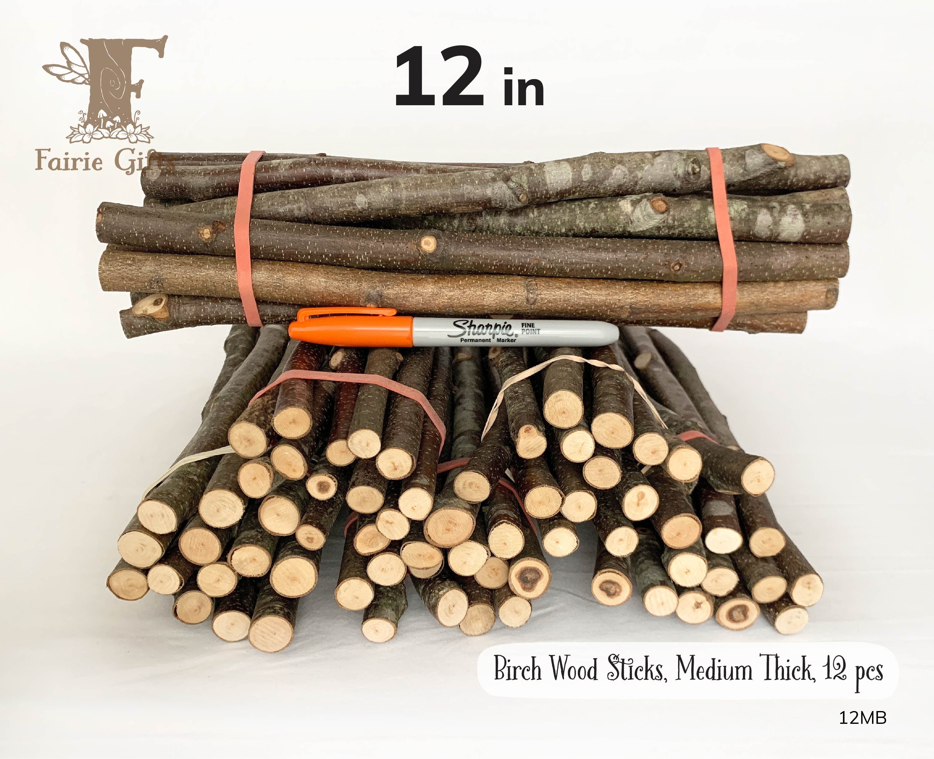 30 Wood Sticks Natural Wood Sticks Craft Sticks Wood Crafts Wooden Sticks  Forest Birch Wood Craft Sticks Birch Sticks Wood Branch Eco Wood 