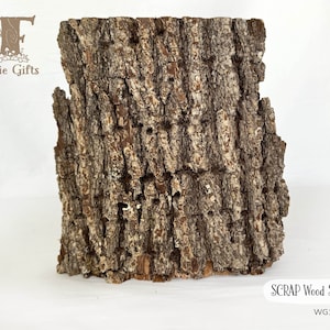 SCRAP Wood Slab, Seconds Wood for Crafts, Decorative Hardwood, Natural Tree Supply, Rustic Wood Stump, Hard Wood, Textured Bark Log