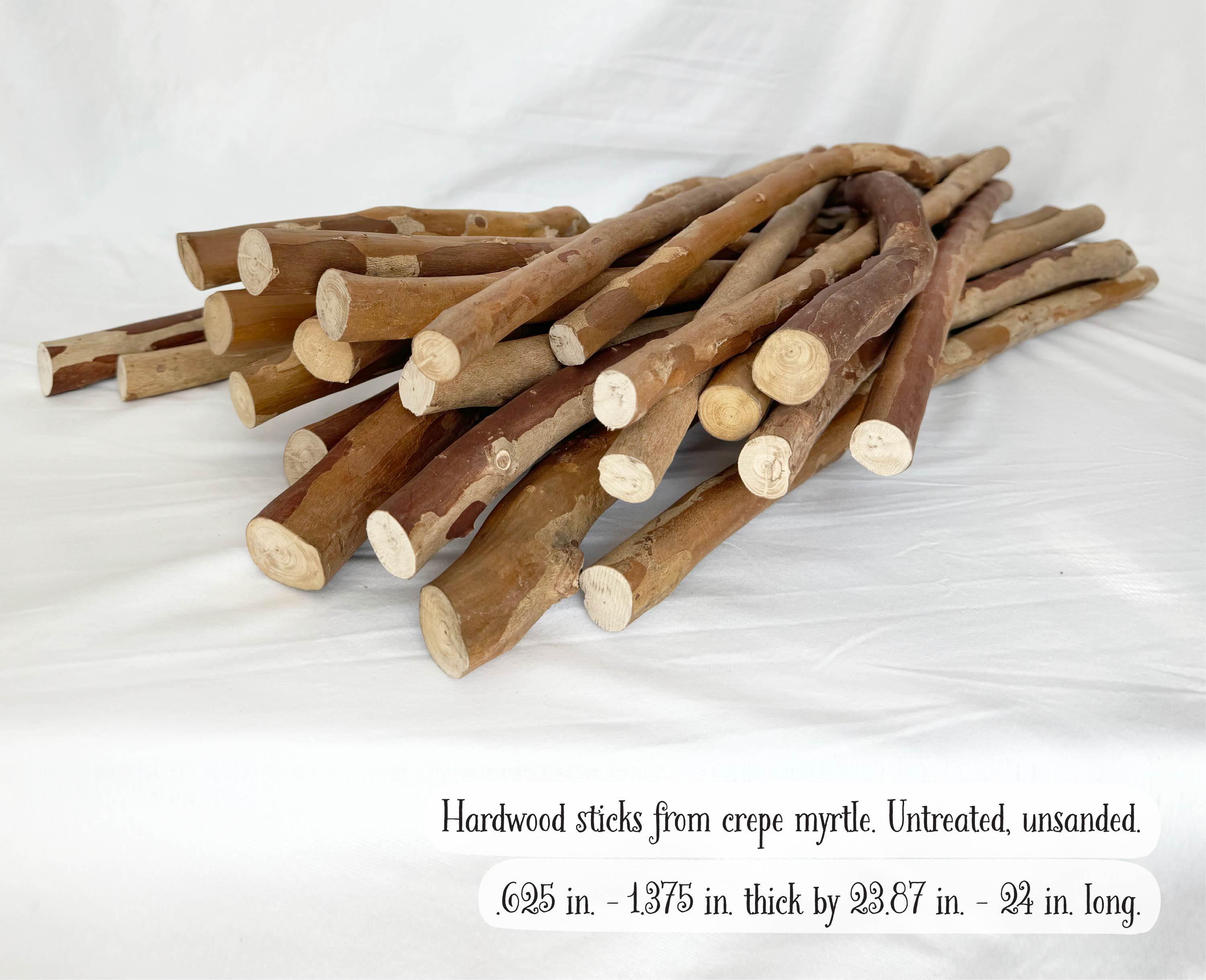 Hardwood Sticks 2 Ft, Crepe Myrtle Branches, Wall Hangings, Macrame ...