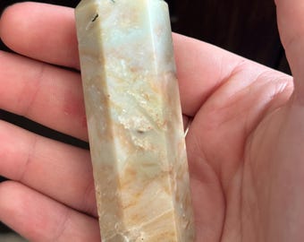 Caribbean calcite crystal point