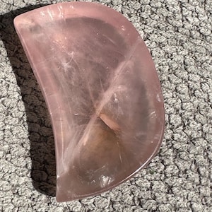 rose quartz moon dish
