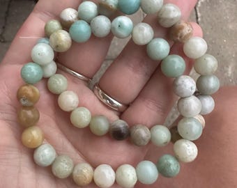 Caribbean calcite beaded bracelet