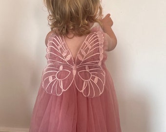 Butterfly Tulle Dress. 1st Birthday. Fairy Dress. Occasion. Photos Shoot Dress. Birthday Dress. Cake Smash.