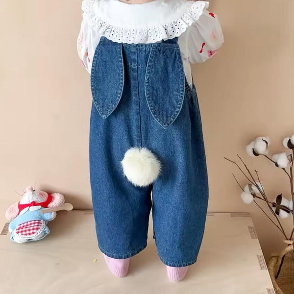 Bunny Dungarees Neutral - Easter