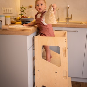Montessori tower- Montessori Toys- Montessori furniture- Kitchen tower Kids Adjustable- Step Stool- Steps and stools- Helper tower