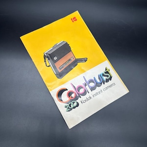 Vintage Kodak Colorburst 200 Instant Camera Manual 1980s Color Photography Guidebook