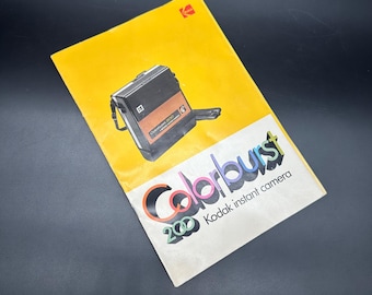 Vintage Kodak Colorburst 200 Instant Camera Manual 1980s Color Photography Guidebook