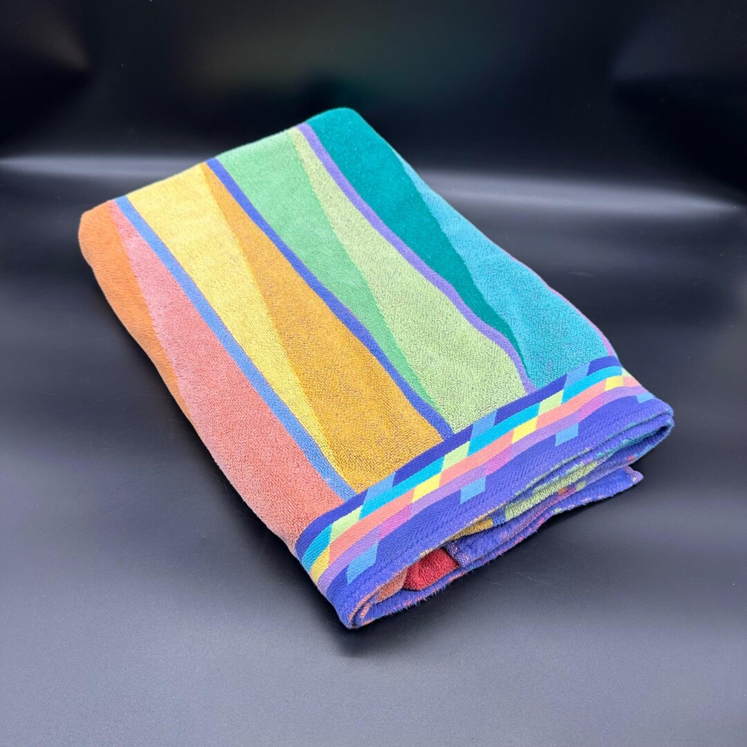 Retro Stripe Jumbo Beach Towel main image 1