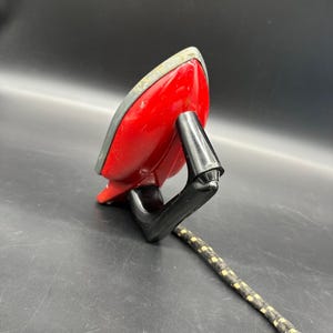 Vintage Sunny Suzy Toy Iron By Wolverine Not Working Red 1950s USA Metal Decor