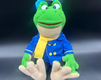 ヴィンテージ マンハッタン トイ カエル ぬいぐるみ 腕 脚 ベロア