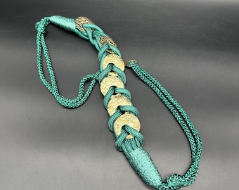 Vintage 80s Art to Wear Braided Rope Belt 80s Rope Belt - Etsy main image 3