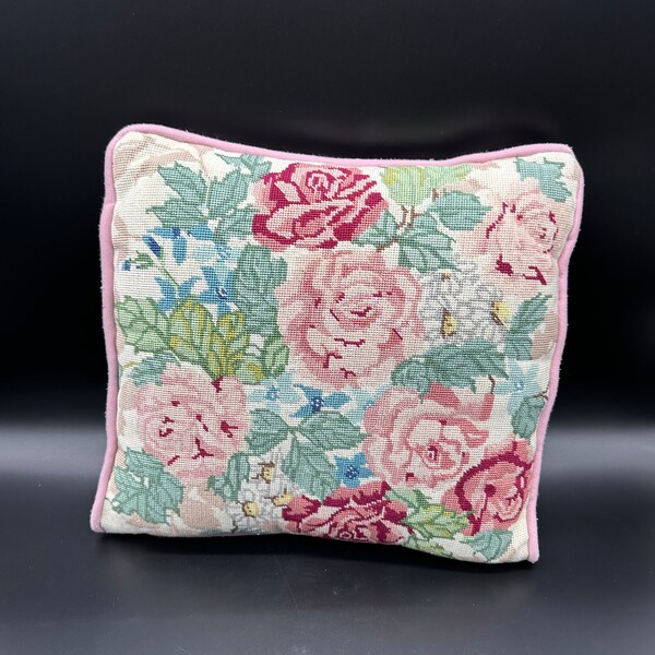 Vintage Needlepoint Pillows Etsy