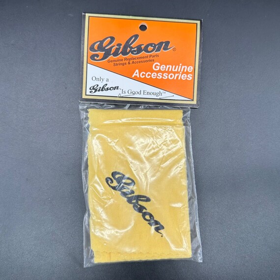 Gibson Guitar Polishing Cloth Yellow Accessory Cotton Gear Instrument Cleaning Etsy