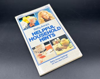 Vintage Paperback Book 1982 Betty Annes Helpful Household Hints Volume 2 Retro