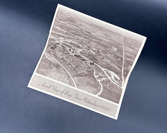 Vintage Brief Werbung Luftaufnahme von Boys Town Nebraska 1950 Print Ephemera