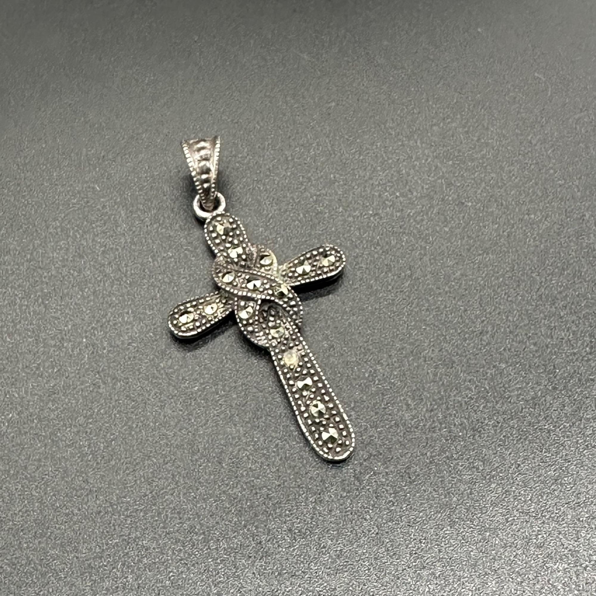 Marcasite Cross - Etsy Marcasite Cross - Etsy