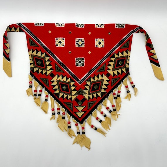 Vintage Bandanna Neckerchief Western Tribal Handm… - image 3