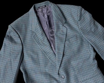 Lanificio Del Casentino Dal Navy Cashmere Wool Gold Button Jacket