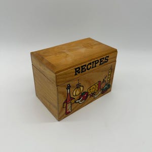 Vintage Recipe Box - Etsy