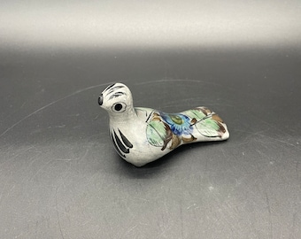 Vintage Tonala Bird Mexican Pottery Figurine