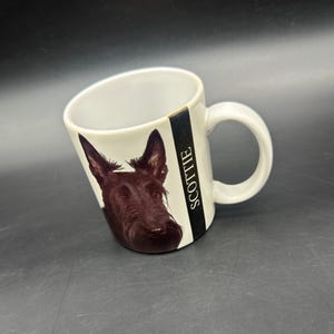 Vintage Coffee Mug Scottish Terrier Scottie Dog Ceramic Cup 1990s Thailand XPRES