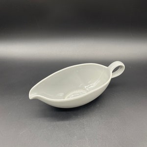 Vintage Gravy Boat Homer Laughlin Rhythm Gray Serving Sauce Dish G54N4