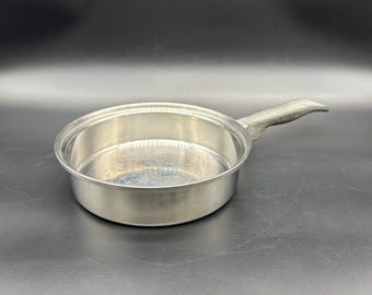 Vintage Lustre Craft 3 Ply Stainless Steel Sauce Pan Mid Century Cookware 7 1/4