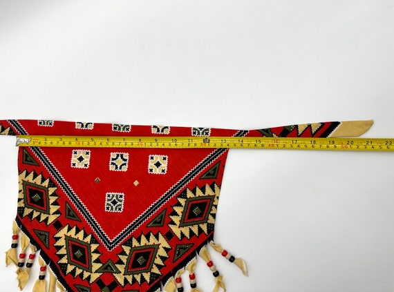 Vintage Bandanna Neckerchief Western Tribal Handm… - image 7