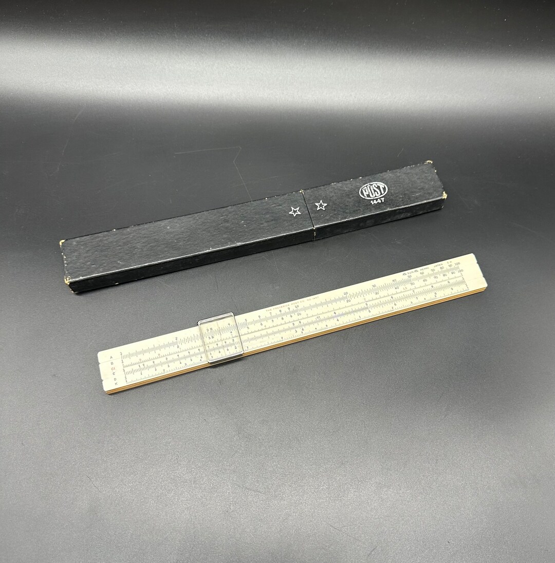 Vintage Slide Ruler Fredrick Post 1447 Japan Original Box - Etsy