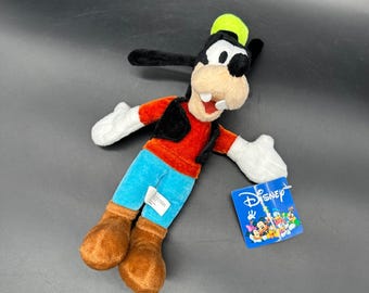 ディズニー、グーフィー、犬、笑う、15インチ、ぬいぐるみ、ソフト