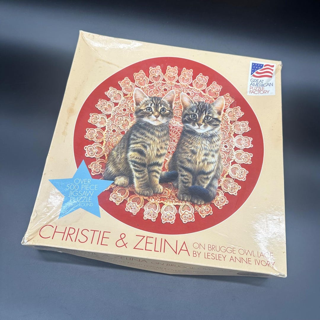 ヴィンテージ キャット ジグソーパズル 500ピース Christie & Zelina