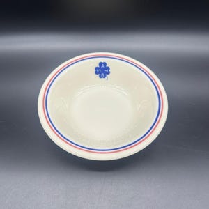 Vintage United States Army Transportation Bowl Syracuse China USA Clover Blue