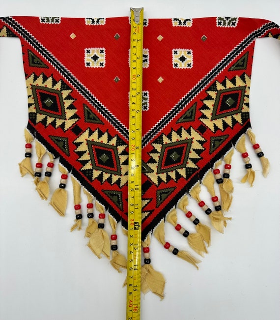 Vintage Bandanna Neckerchief Western Tribal Handm… - image 6