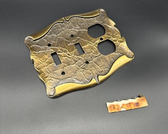Vintage Amerock Carriage House Outlet Light Switch Cover Plate 70s Hardware Wall Plate