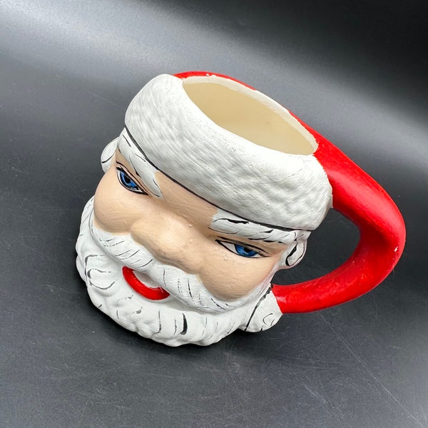 Vintage Christmas Mug Santa Claus Figural Cocoa Hot Chocolate Decor