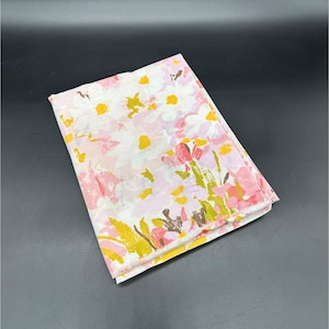 Vintage Pillowcase Pink Yellow Daisy Flowers Fashion Manor JC Penney USA 1960s Standard