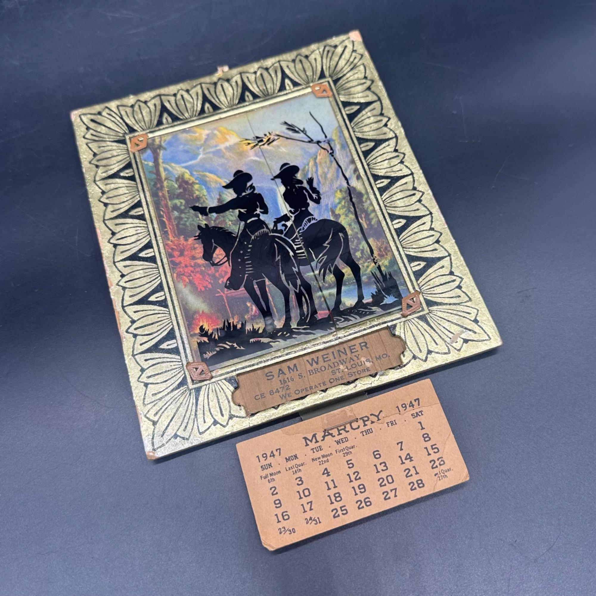 Vintage 1947 calendar - Etsy 日本