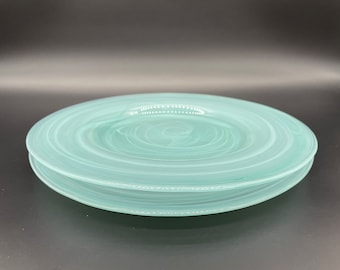 緑色のガラス皿 放射状模様 緑色のガラス皿 放射状模様 HERMES ネイビー 放射状模様 皿 Made in