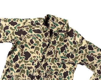 Vintage Camouflage Jagdhemd Button Down Größe Medium Retro Camo READ
