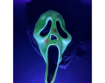 Vintage Scream Mask Drooped Collar Ghostface Easter Unlimited EU Glow In The Dark Halloween