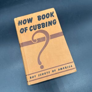 Vintage Boy Scouts Of America Book How Book Of Cubbing 1943 Hardcover Mid Century
