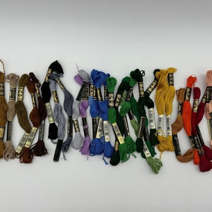 Embroidery Floss Thread Skeins DMC France Lot Rainbow