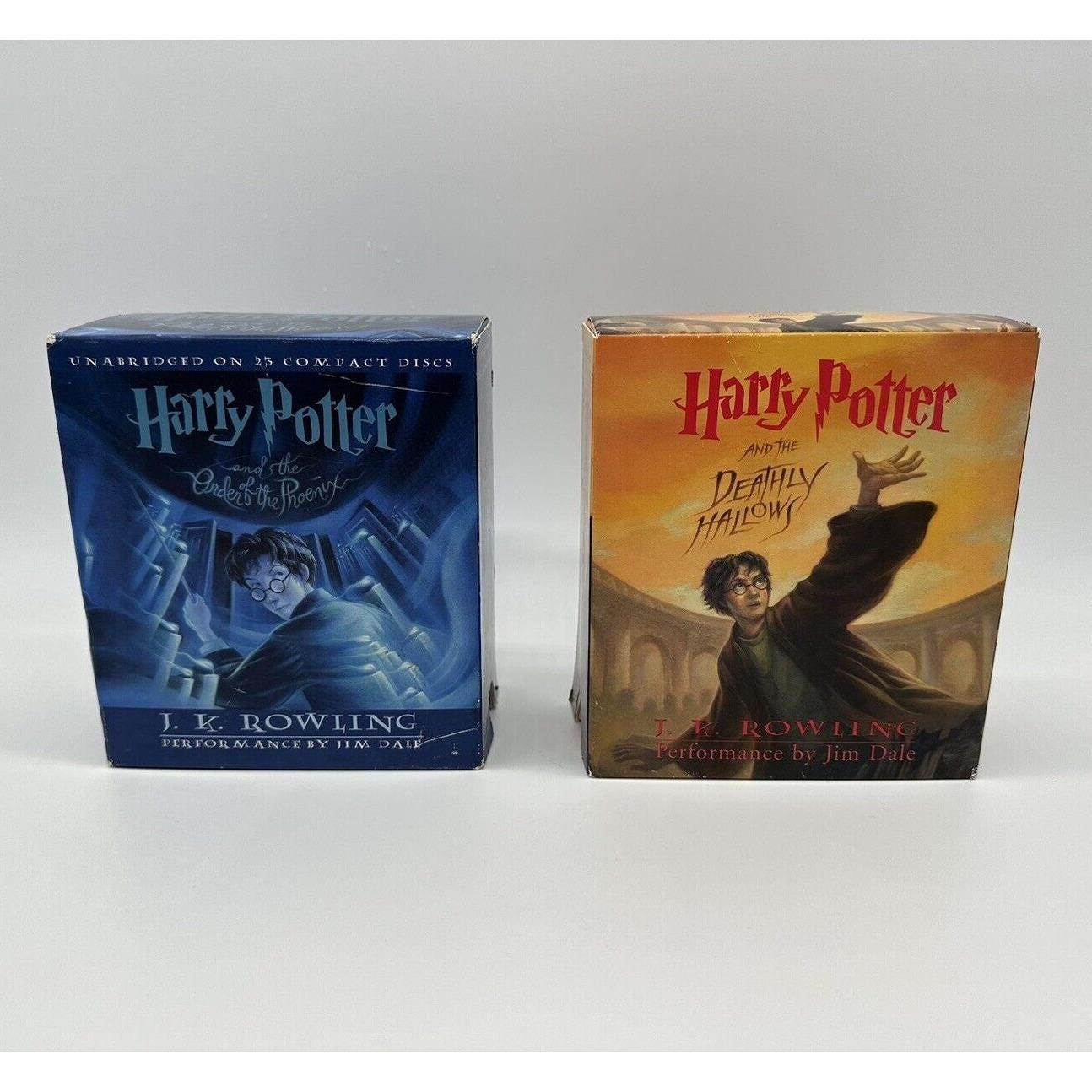 Harry Potter Audio Book Sets CD JK Rowling Deathly Hallows Order Of The  Phoenix