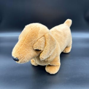 Vintage TY Beanie Buddies Weenie 1999 Dachshund Plush Stuffed Animal Weiner Dog