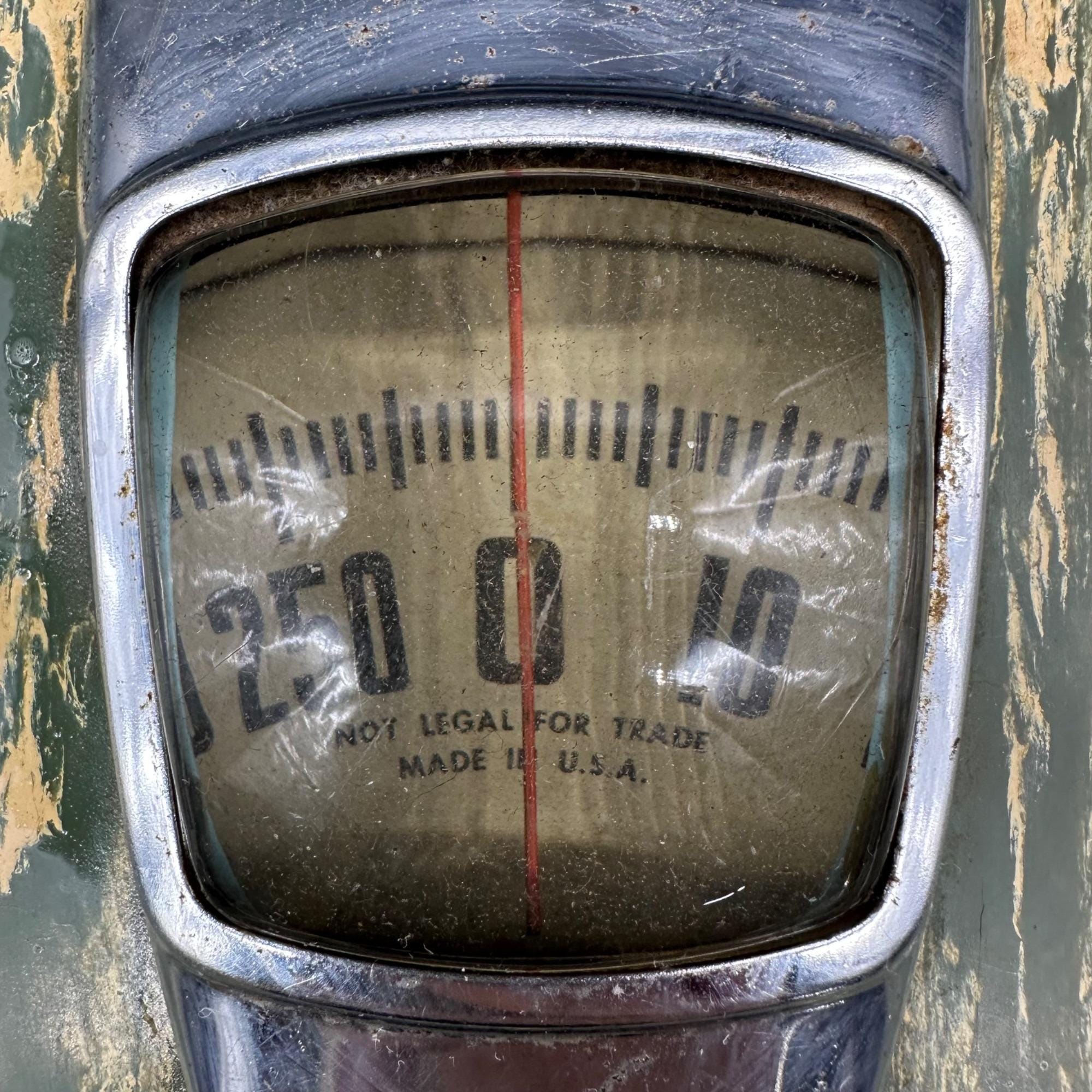 Vintage 1950s Counselor Bathroom Scale Bubble Glass Mid Century