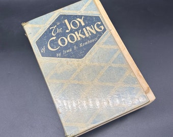 Vintage Cookbook The Joy of Cooking Irma Rombauer 1946 Hardback As Is READ