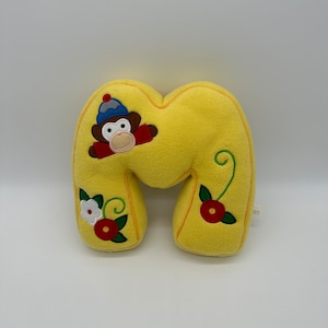 Vintage Mary Engelbreit Letter M Stuffed Plush Monkey Original Tags