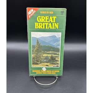Vintage Grossbritannien Straßenkarte Nordirland Motorways National Parks Wall Decor Crafting Junk Journal
