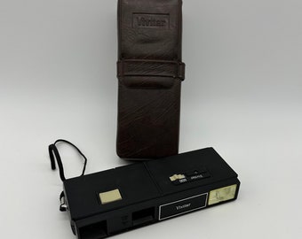 Vintage Camera Vivitar 600 Point and Shoot Case 1970s Decor Prop Untested